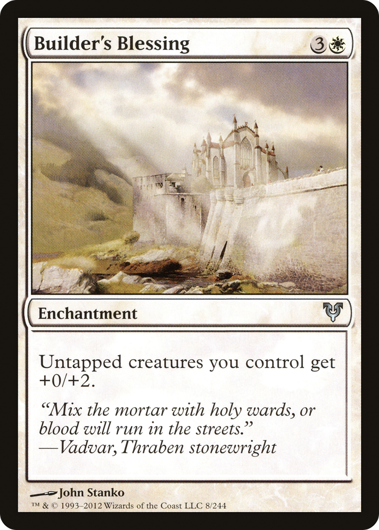 Builder's Blessing (008) Foil - Avacyn Restored