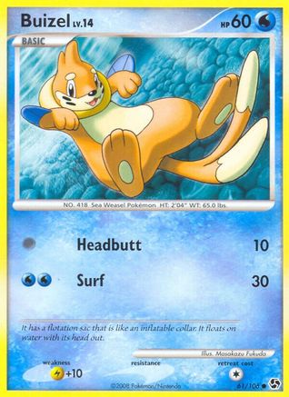 Buizel (61) Reverse Holofoil - Great Encounters