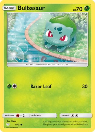 Bulbasaur (1) Reverse Holofoil - Shining Legends