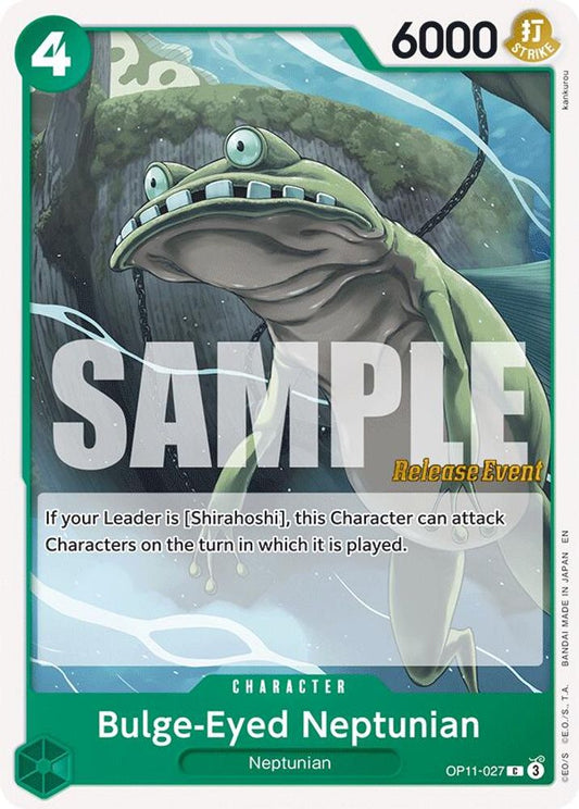 Bulge-Eyed Neptunian (OP11-027) Release Event Cards