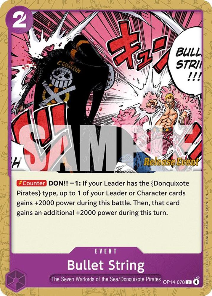 Bullet String (OP14-078) Release Event Cards