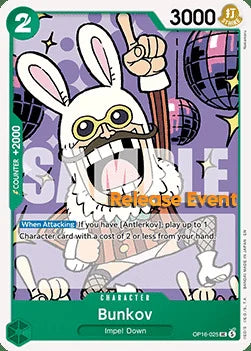 Bunkov (OP16-025) Release Event Cards