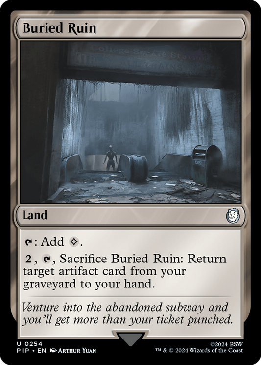 Buried Ruin (254) Foil - Fallout