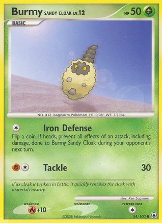 Burmy Sandy Cloak (54) Reverse Holofoil - Majestic Dawn