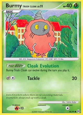 Burmy Trash Cloak (58) Reverse Holofoil - Arceus