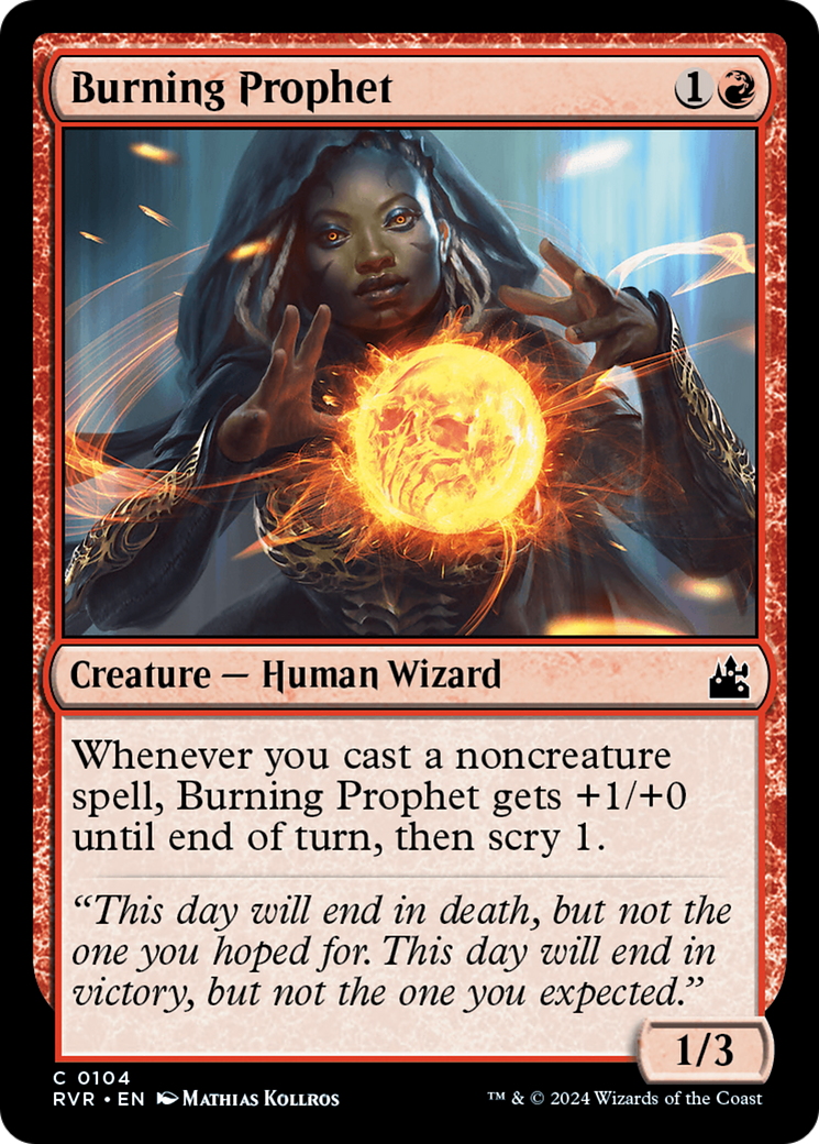 Burning Prophet (104) Foil - Ravnica Remastered