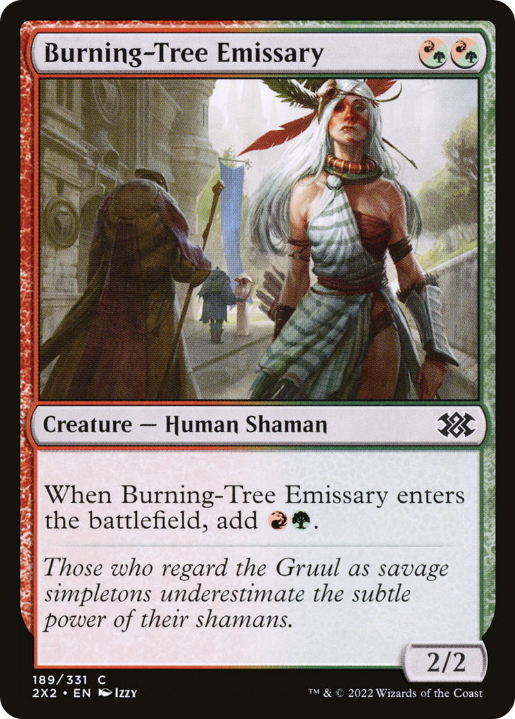 Burning-Tree Emissary (189) Foil - Double Masters 2022