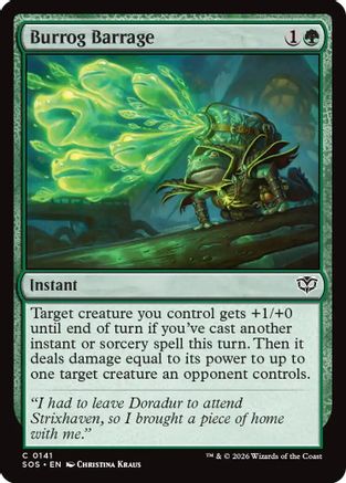 Burrog Barrage (141) Foil - Secrets of Strixhaven