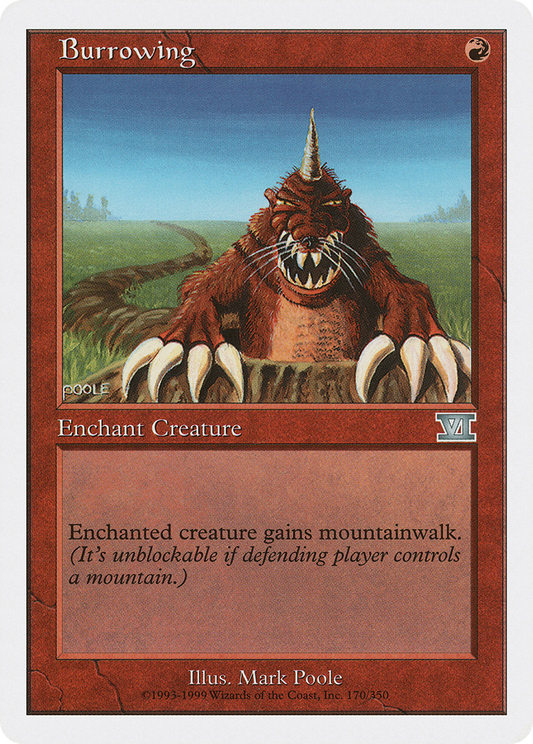 Burrowing (170) - Classic Sixth Edition