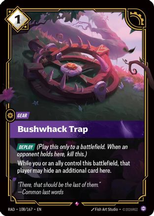 Bushwhack Trap (108) Foil - Radiance