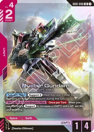 Buster Gundam (GD01-046) Holofoil - Newtype Rising