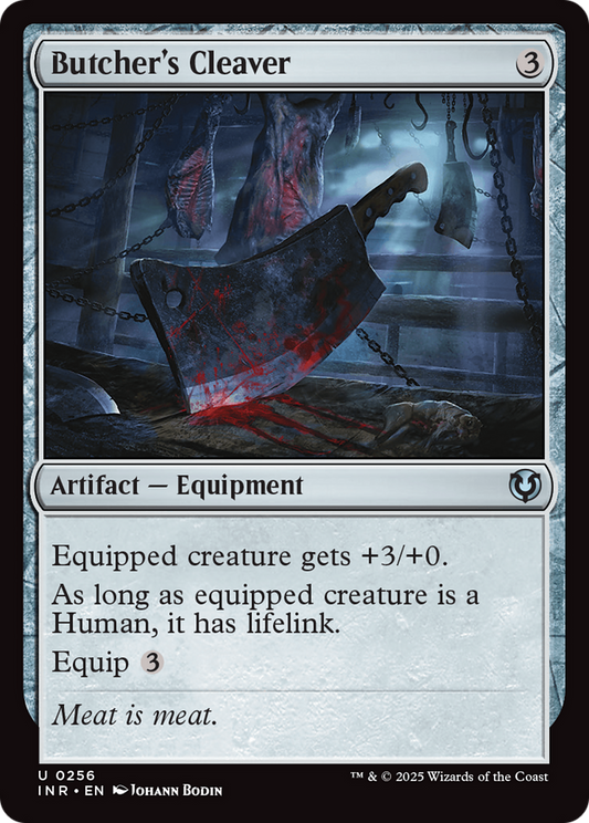 Butcher's Cleaver (256) Foil - Innistrad Remastered