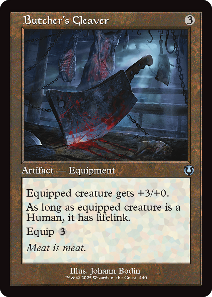 Butcher's Cleaver (Retro) (440) Foil - Innistrad Remastered