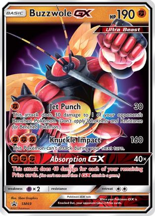 Buzzwole GX (SM69) Holofoil - Black Star Promos