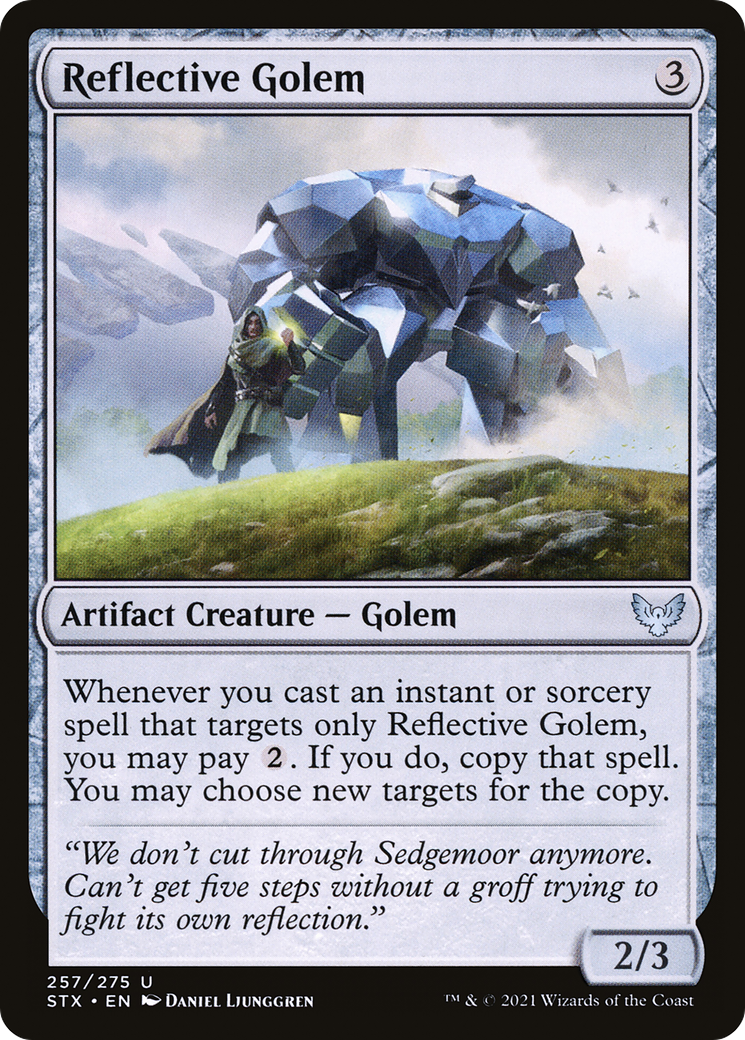 Reflective Golem [Strixhaven: School of Mages] Foil