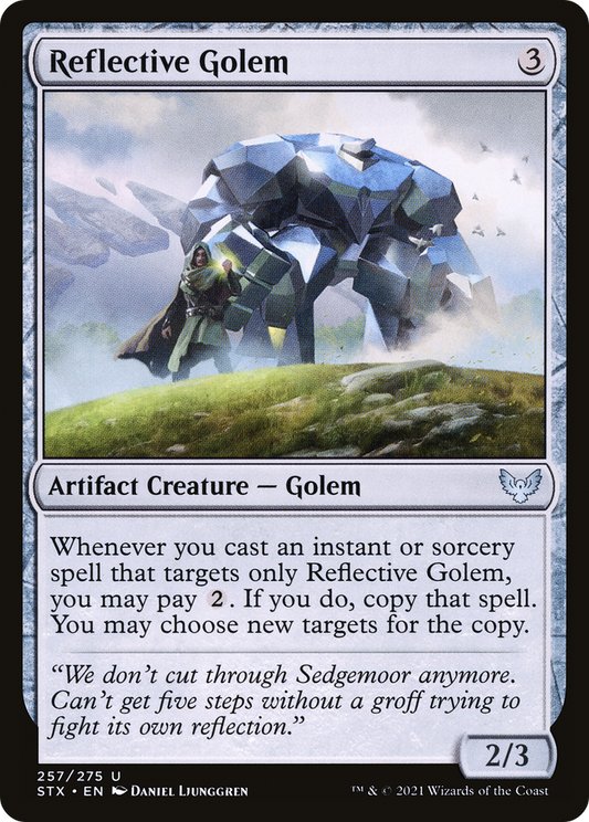 Reflective Golem [Strixhaven: School of Mages] Foil