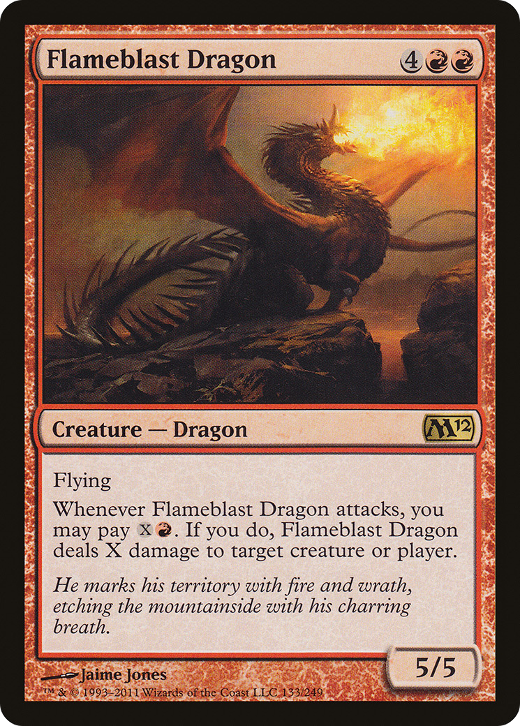 Flameblast Dragon [Magic 2012] Foil
