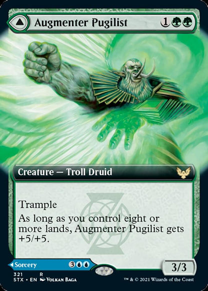Augmenter Pugilist // Echoing Equation (Extended Art) [Strixhaven: School of Mages] Foil