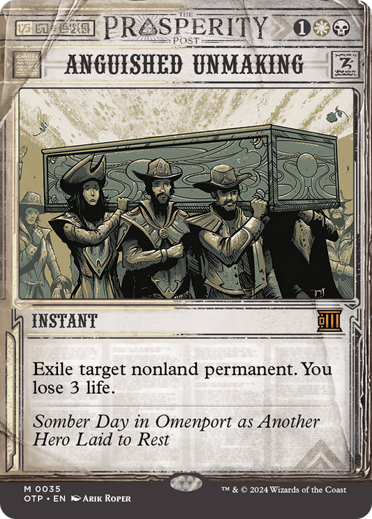 Anguished Unmaking [Outlaws of Thunder Junction: Breaking News] Foil
