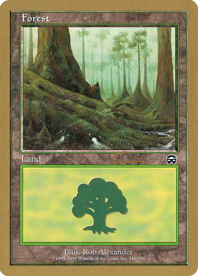 Forest (jt348) (Jan Tomcani) [World Championship Decks 2001] | Silver Goblin