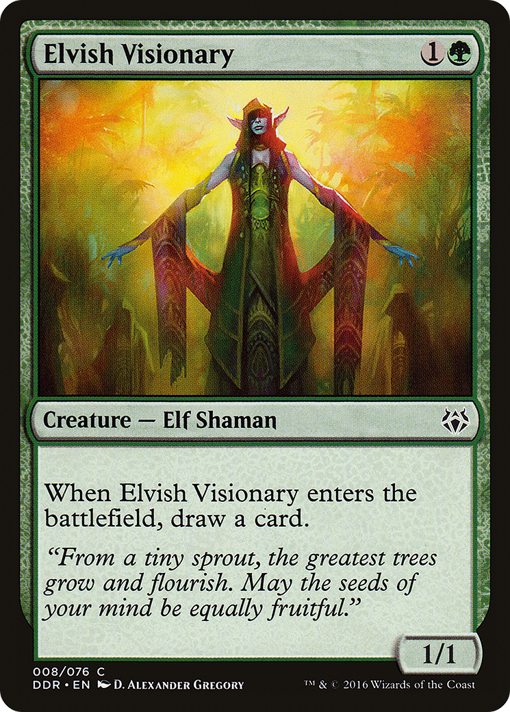 Elvish Visionary [Duel Decks: Nissa vs. Ob Nixilis] | Silver Goblin