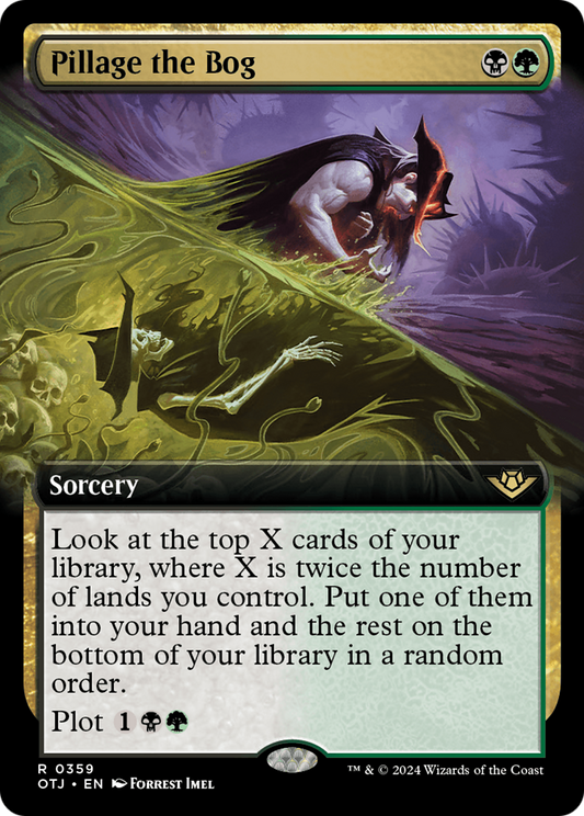 Pillage the Bog (Extended Art) [Outlaws of Thunder Junction] Foil