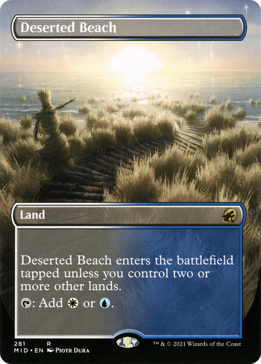 Deserted Beach (Borderless Alternate Art) [Innistrad: Midnight Hunt]