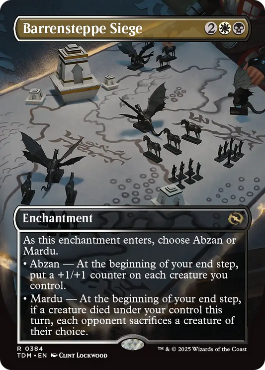 Barrensteppe Siege (384): (enchantment)(Borderless) Foil