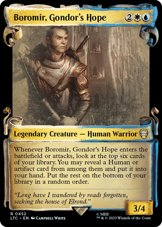 Boromir, Gondor's Hope [The Lord of the Rings: Tales of Middle-Earth Commander Showcase Scrolls] Foil
