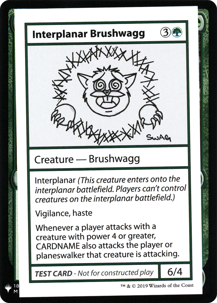 Interplanar Brushwagg [Mystery Booster Playtest Cards] | Silver Goblin