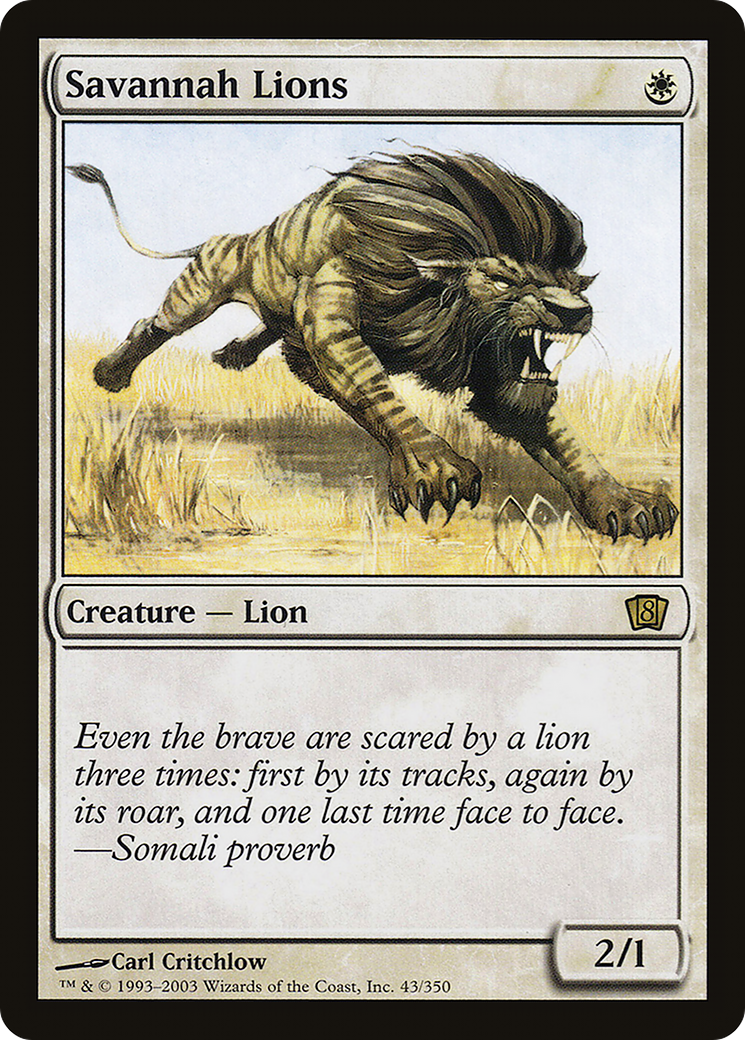 Savannah Lions (043) - Eighth Edition