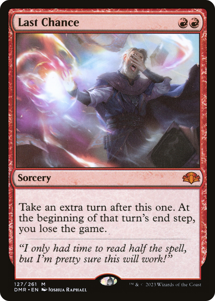 Last Chance [Dominaria Remastered] Foil