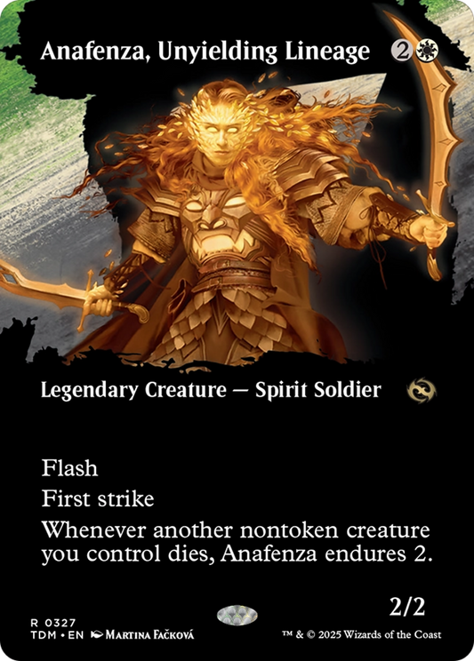 Anafenza, Unyielding Lineage (Borderless) (327) Foil - Tarkir: Dragonstorm