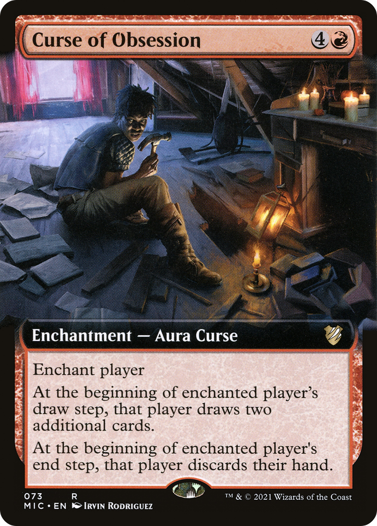 Curse of Obsession (Extended Art) [Innistrad: Midnight Hunt Commander]