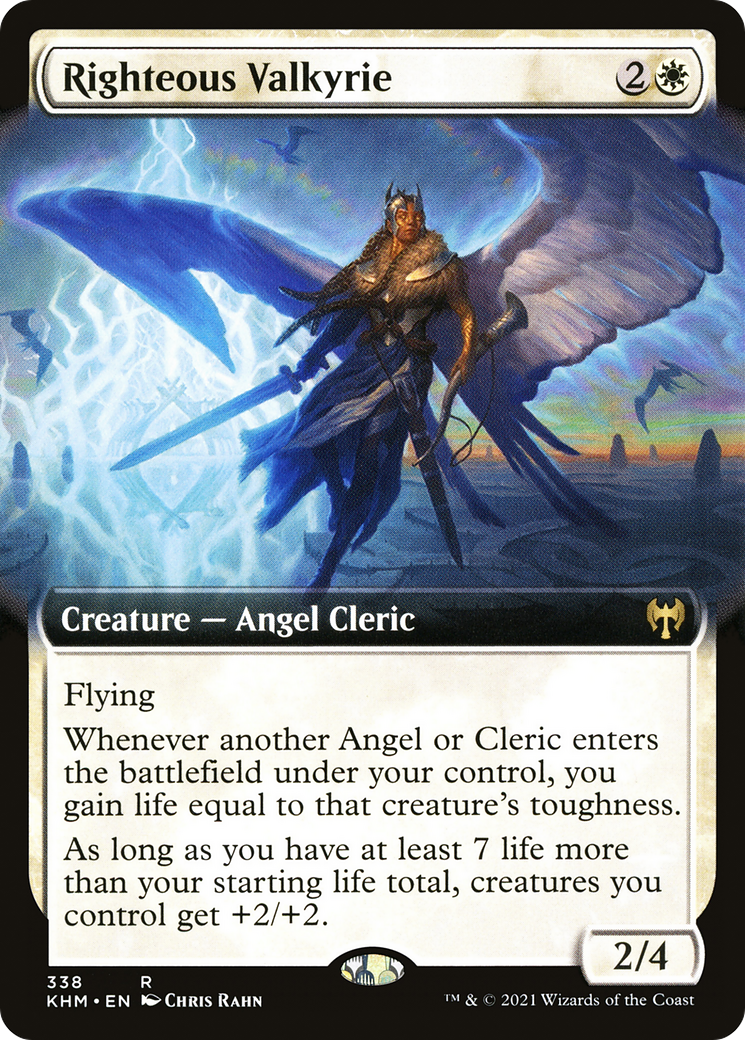 Righteous Valkyrie (Extended Art) (338) - Kaldheim