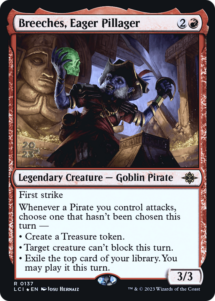 Breeches, Eager Pillager [The Lost Caverns of Ixalan Prerelease Cards] | Silver Goblin