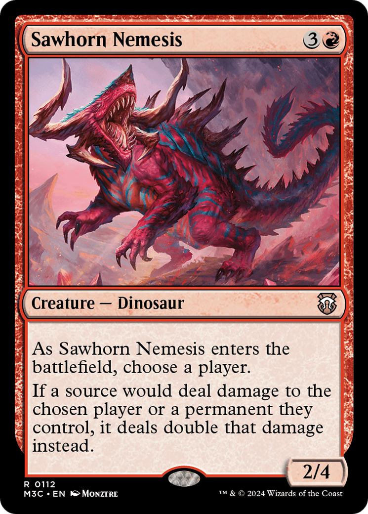 Sawhorn Nemesis [Modern Horizons 3 Commander] | Silver Goblin