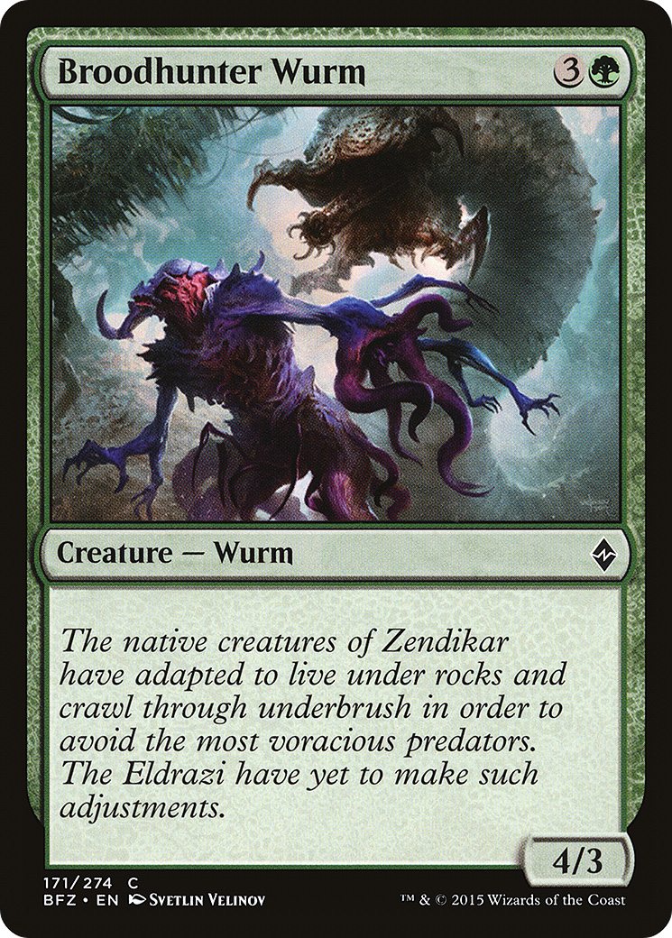 Broodhunter Wurm [Battle for Zendikar] Foil
