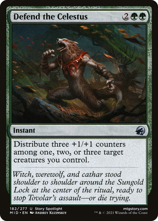 Defend the Celestus [Innistrad: Midnight Hunt] Foil