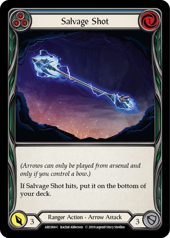 Salvage Shot (Blue) [ARC068-C] (Arcane Rising)  1st Edition Rainbow Foil | Silver Goblin