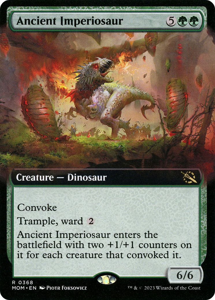 Ancient Imperiosaur (Extended Art) [March of the Machine] Foil