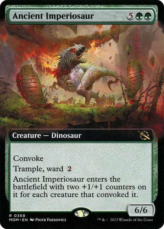 Ancient Imperiosaur (Extended Art) [March of the Machine] Foil