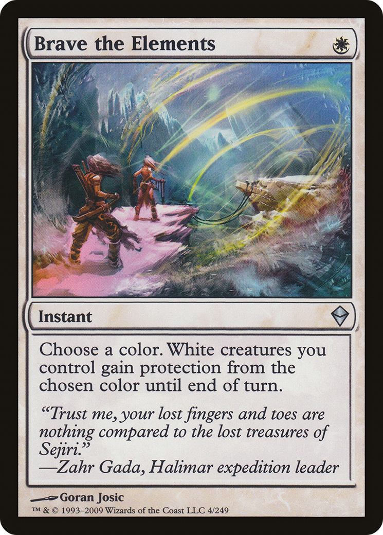 Brave the Elements [Zendikar] Foil