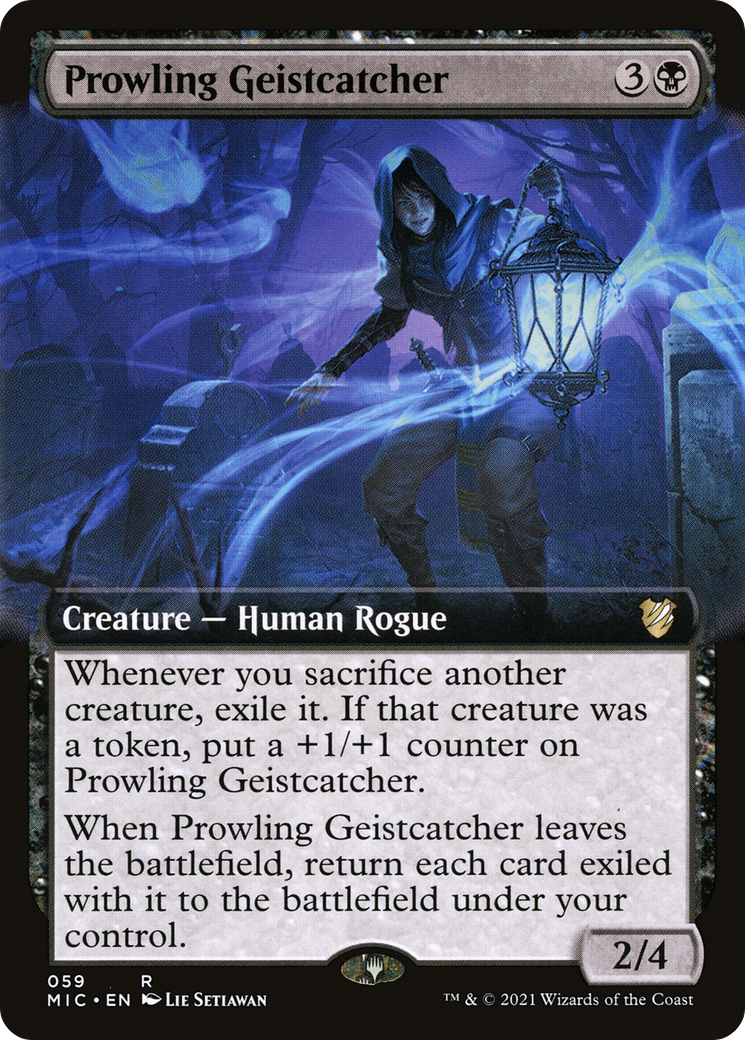 Prowling Geistcatcher (Extended Art) [Innistrad: Midnight Hunt Commander] | Silver Goblin