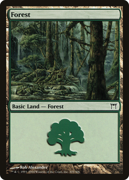 Forest (305) [Champions of Kamigawa] Foil