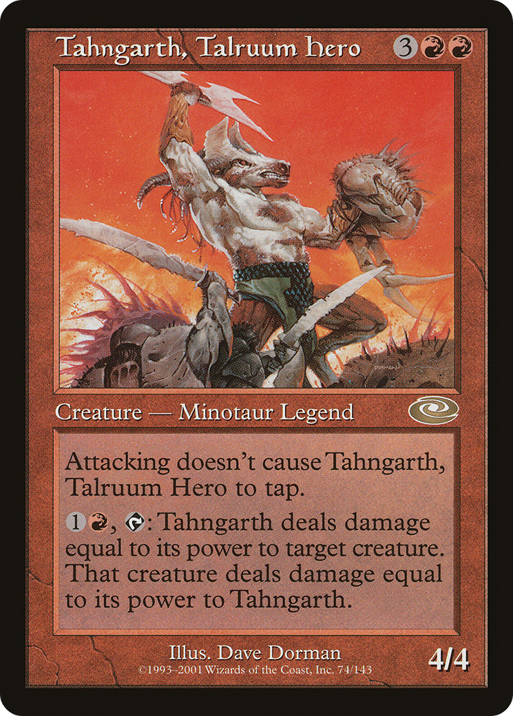 Tahngarth, Talruum Hero (Dave Dorman) [Planeshift] | Silver Goblin