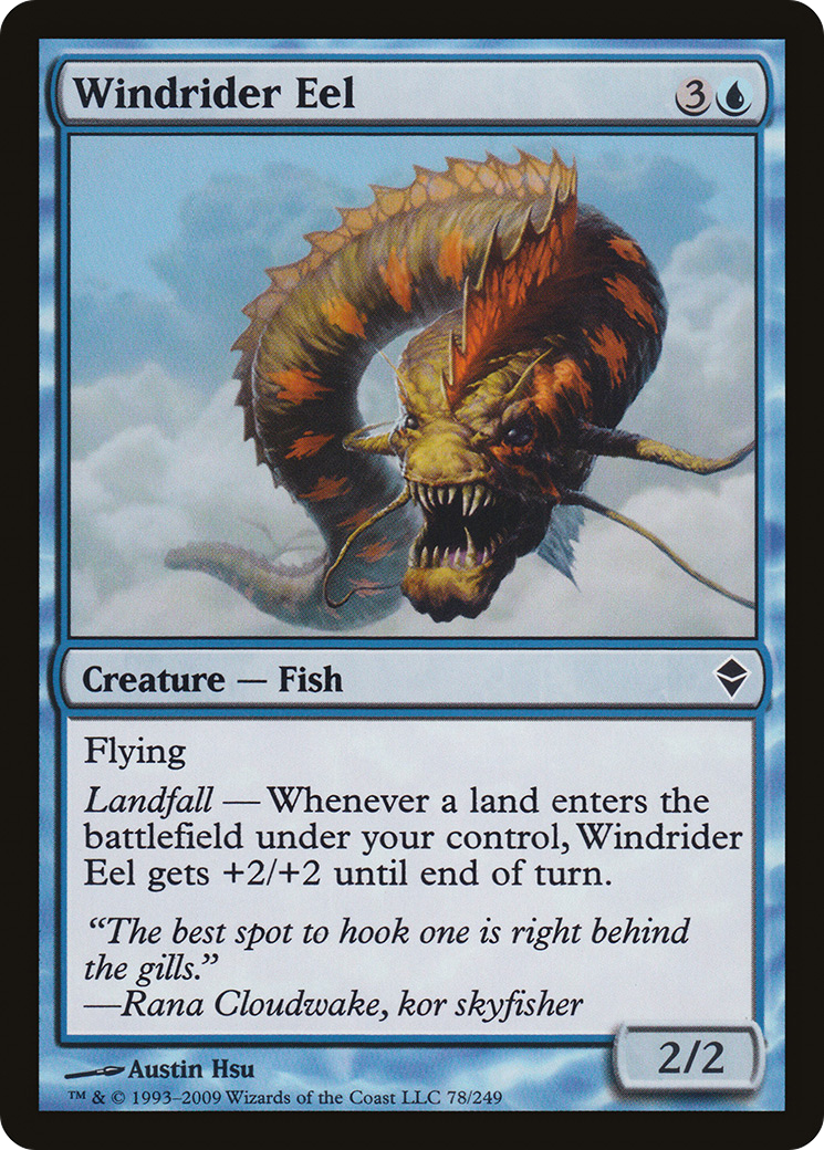 Windrider Eel [Zendikar] | Silver Goblin