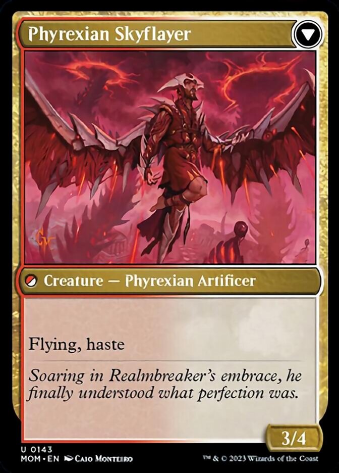 Harried Artisan // Phyrexian Skyflayer [March of the Machine] Foil