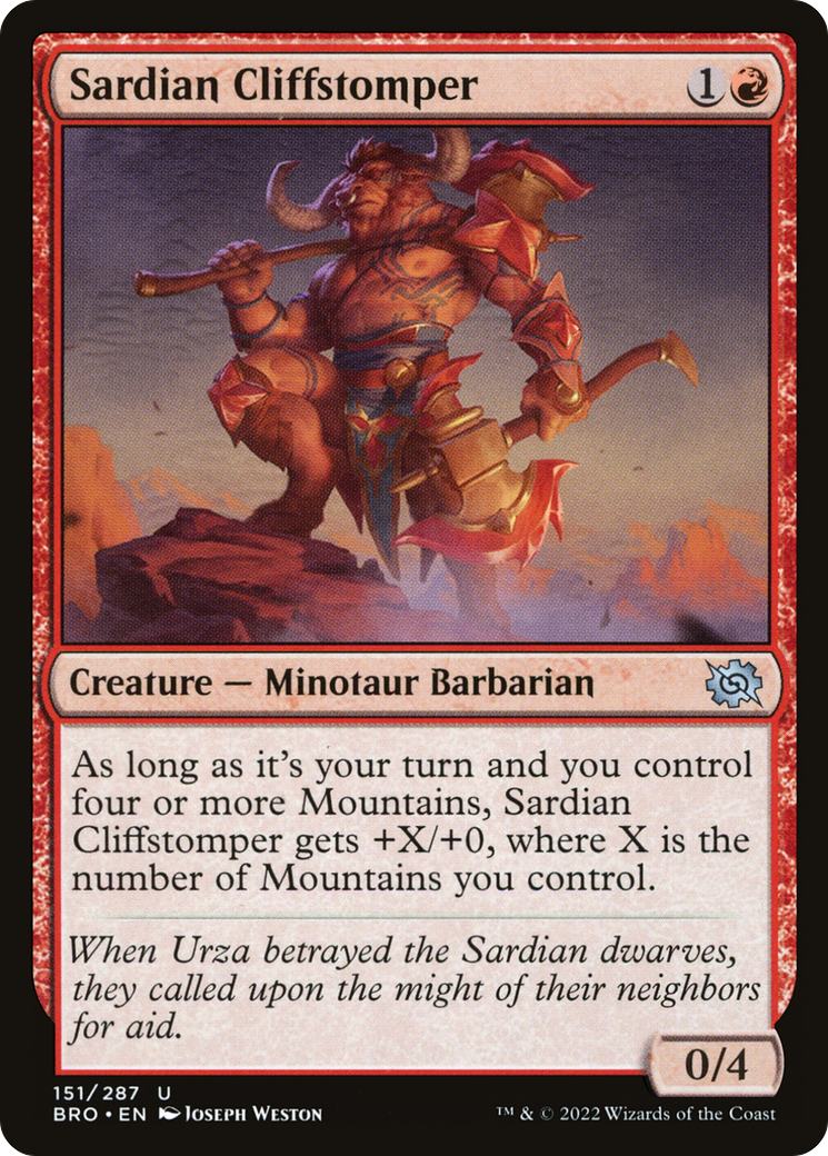 Sardian Cliffstomper [The Brothers' War] Foil