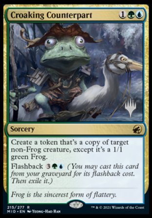 Croaking Counterpart (Promo Pack) [Innistrad: Midnight Hunt Promos] | Silver Goblin